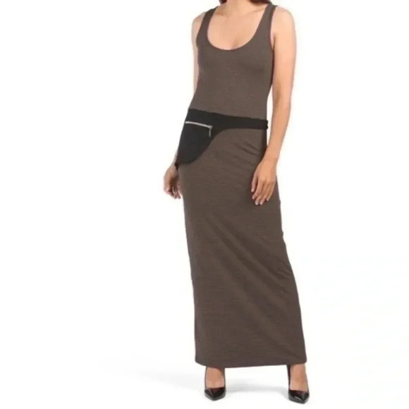Philosophy Sleeveless Striped Maxi dress with back pockets Small - Picture 1 of 8
